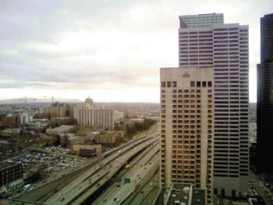 写真：クラウンプラザ30階な部屋からの眺め
